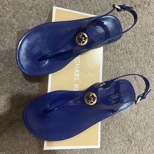 🔴SOLD🔴Michael Korda Jelly Sandal PVC Sapphire